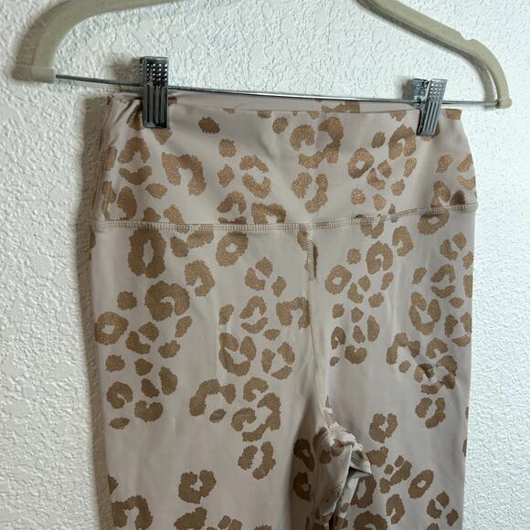 Spiritual Gangster Essential High Waist Leggings Womens Medium Rose Gold Cheetah - Picture 5 of 8